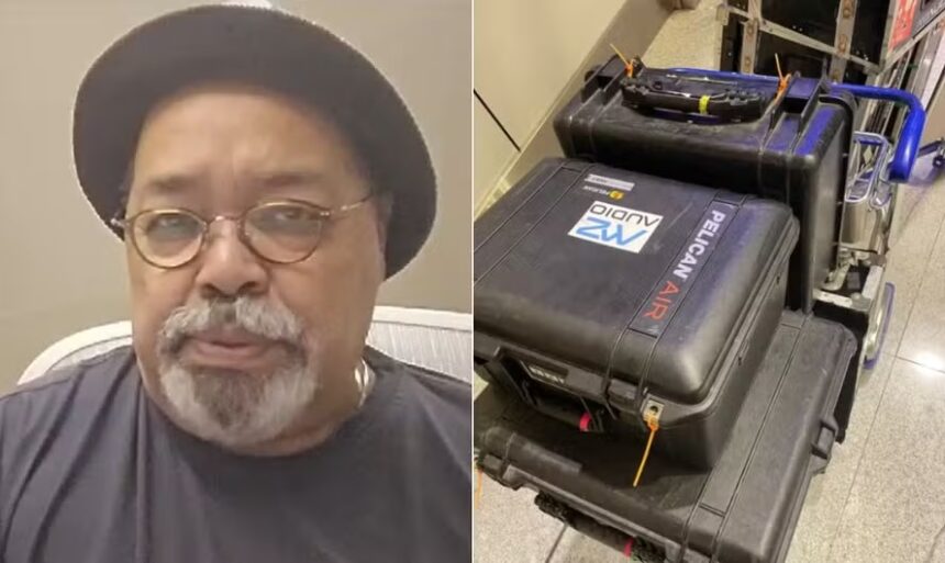 Jorge Aragão tem equipamentos furtados em aeroporto antes de show em Belo Horizonte