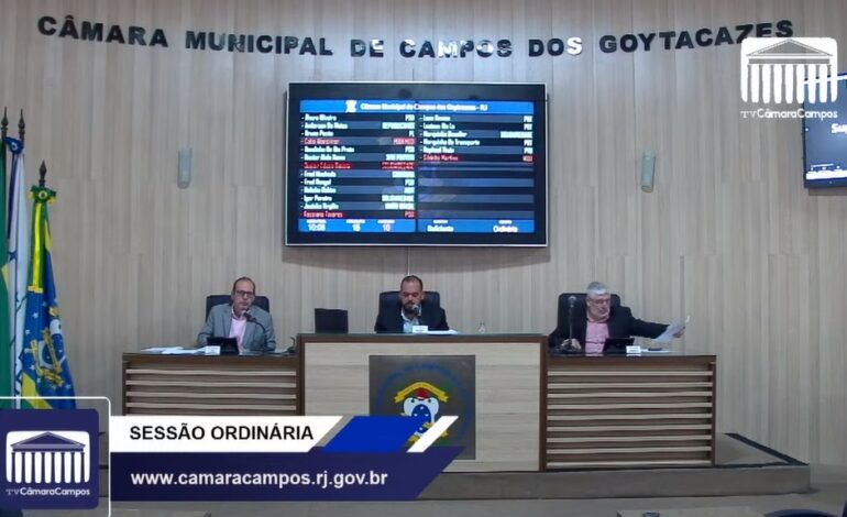Câmara de Campos oficializa saída de vereadores e muda composição de CPI