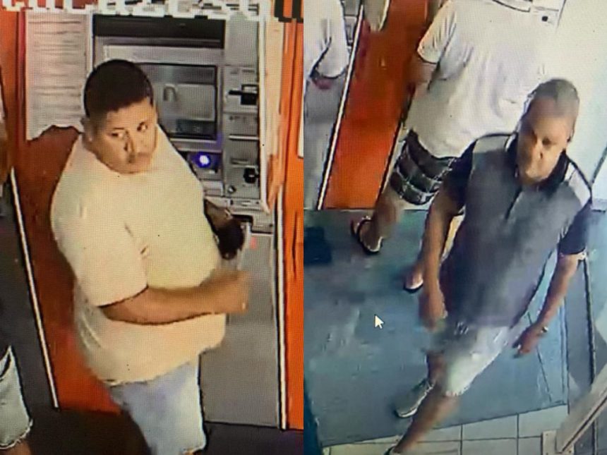Polícia Civil busca informações sobre dupla que está aplicando golpes em bancos de Campos