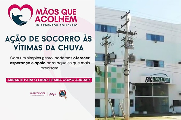 Universitário Redentor, em Itaperuna, atende aos afetados pela chuva na região