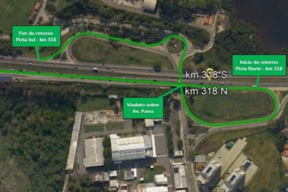 Arteris Fluminense realiza obras noturnas na BR 101, em Niterói, desta segunda, 13, até quarta, 15