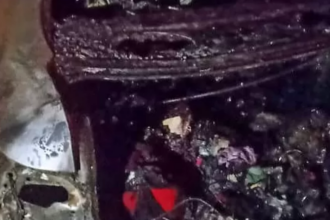 Corpo carbonizado é encontrado dentro de carro incendiado, em Bom Jardim