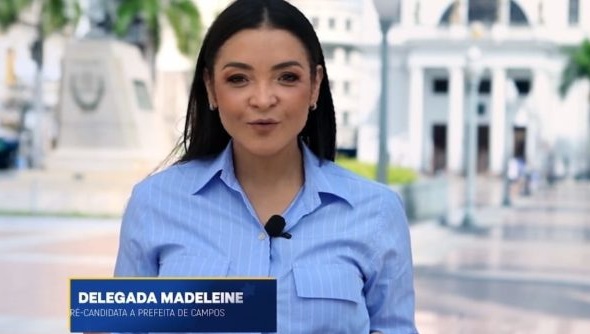 Em inserção do União Brasil, Delegada Madeleine dispara: “Cidade tem que ter transporte, saúde e autoridade”