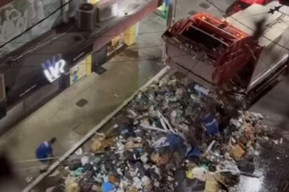 Bateria de celular gera explosão em caminhão de lixo no Centro de Macaé
