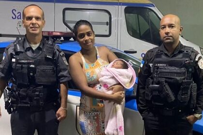 Policiais Militares salvam recém-nascida que estava engasgada
