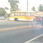 Motorista de ônibus que fez manobra arriscada na BR-101 em Campos é suspenso
