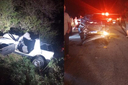 Seis pessoas ficam feridas em acidente na RJ-236, na Baixada Campista