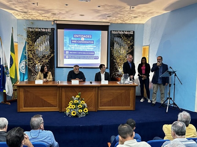 Sem Wladimir, pré-candidatos apresentam na ACIC suas ideias para uma Campos melhor