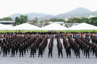 Cerimônia marca formatura de 146 novos soldados da Polícia Militar do Rio de Janeiro