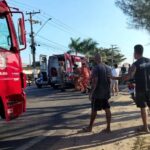 Casal de jovens é socorrido com ferimentos graves após acidente na BR-365, em São João da Barra