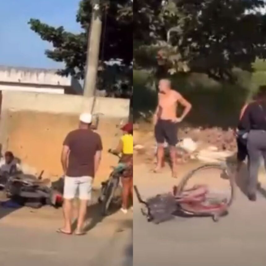 Três pessoas ficam feridas após colisão entre moto e bicicleta na rodovia Campos-Farol