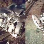 Homem morre em grave acidente entre carro e moto 