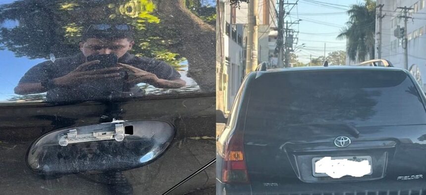 Homem para em frente a bar na região da Pelinca e tem carro depredado; suspeito é o proprietário