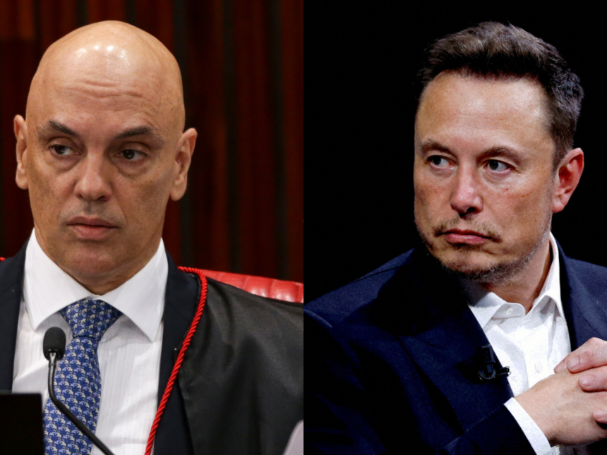 Moraes dá 24h para Musk indicar novo representante do X no Brasil, sob pena de suspensão da rede social