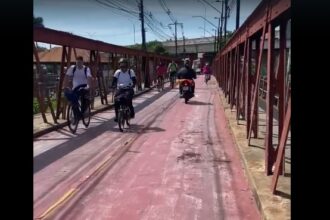 Após série de reportagens do Manchete RJ e reclamações de motociclistas, Prefeitura de Campos retira tinta escorregadia da Ponte Barcelos Martins