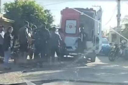 Idoso morre após grave acidente entre duas motos, em Santa Clara