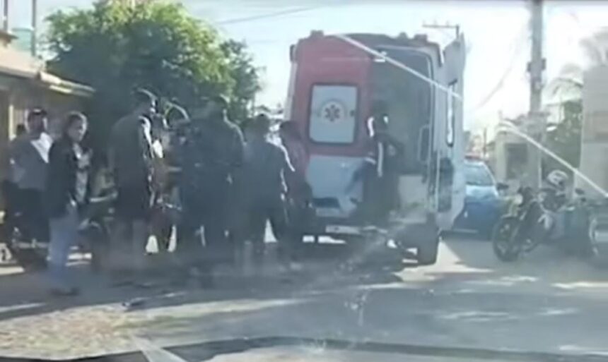 Idoso morre após grave acidente entre duas motos, em Santa Clara