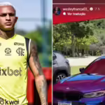 Jogador do Flamengo que teve carro roubado no Rio conta que veículo foi devolvido