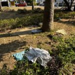 Praça do Liceu: Sujeira, confusões e cenário de destruição