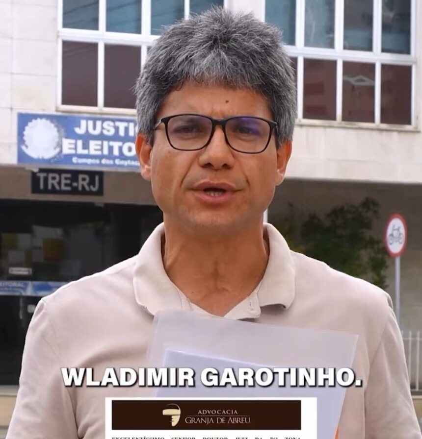 Professor Jefferson entra com ação para cassar candidatura de Wladimir Garotinho por “abuso de poder político e econômico”