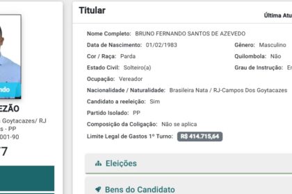 Preso por lavagem de dinheiro, Bruno Pezão declarou bens de R$ 820 mil