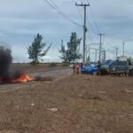 Manifestantes fecham a RJ-196 por falta de energia em São Francisco