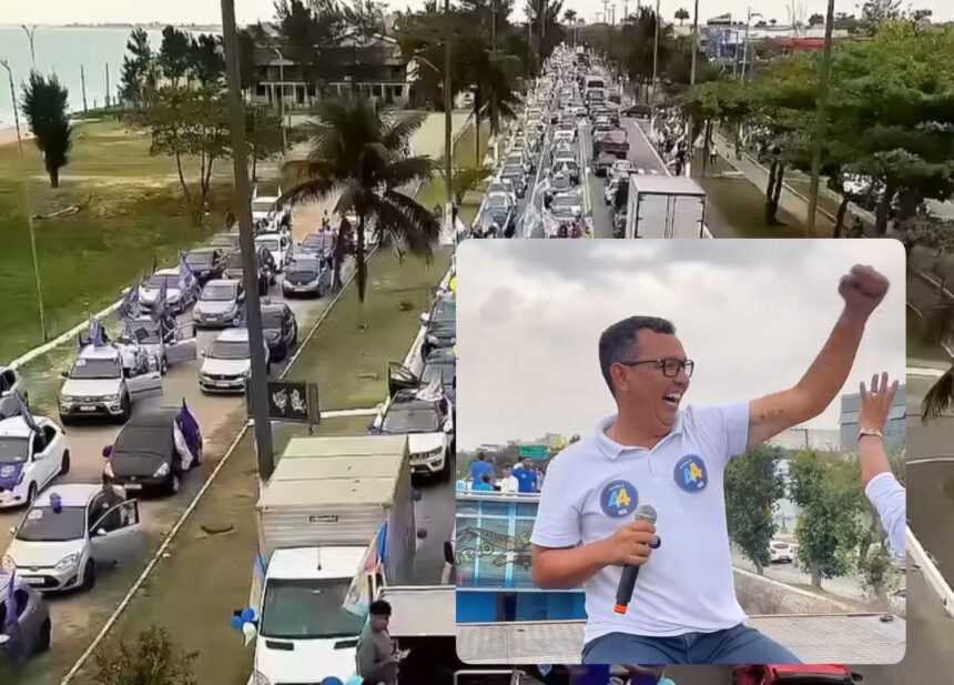 Maurício BM realiza maior carreata já vista em Rio das Ostras