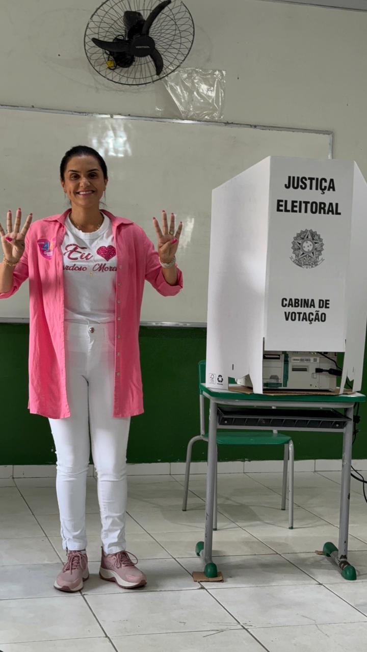 Geane Vincler vota em Cardoso Moreira e espera reeleição
