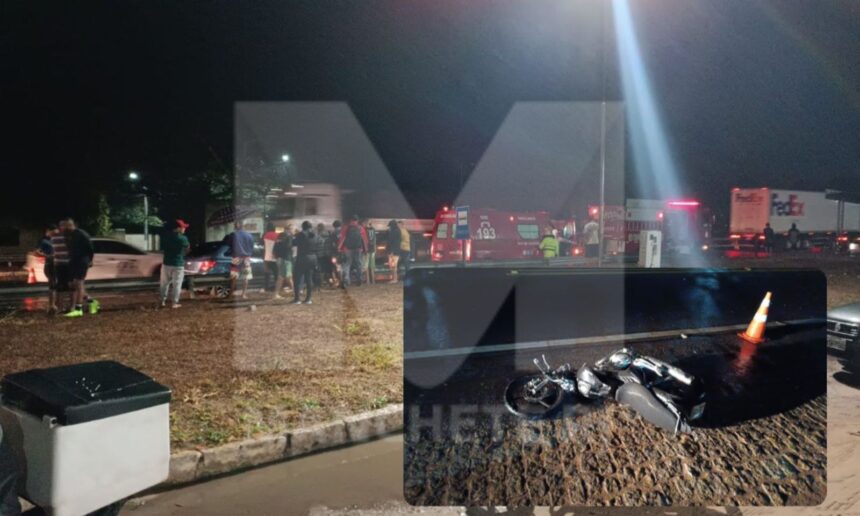 Motociclista morre após acidente com carro na BR-101, em Campos 