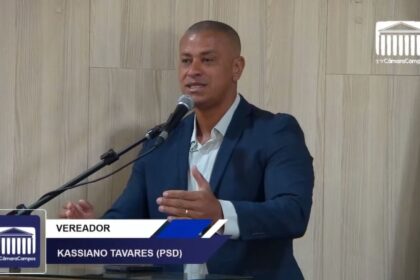 Conforme adiantado pelo Manchete RJ, Kassiano Tavares confirma intenção de ser presidente da Câmara de Campos