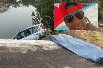 Campista morre após carro cair em valão, em Macaé