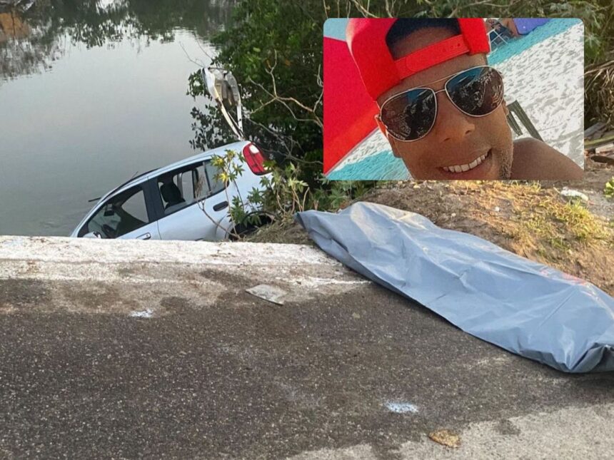 Campista morre após carro cair em valão, em Macaé