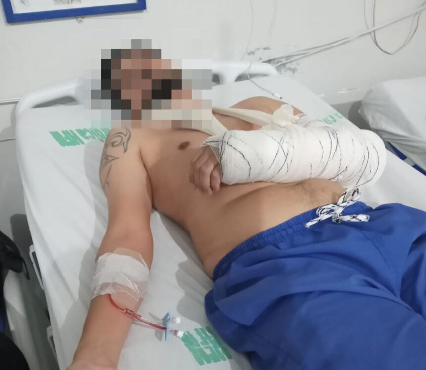 Homem diz que foi agredido com paralelepípedo ao passar por trecho de atropelamento na BR-101, em Travessão