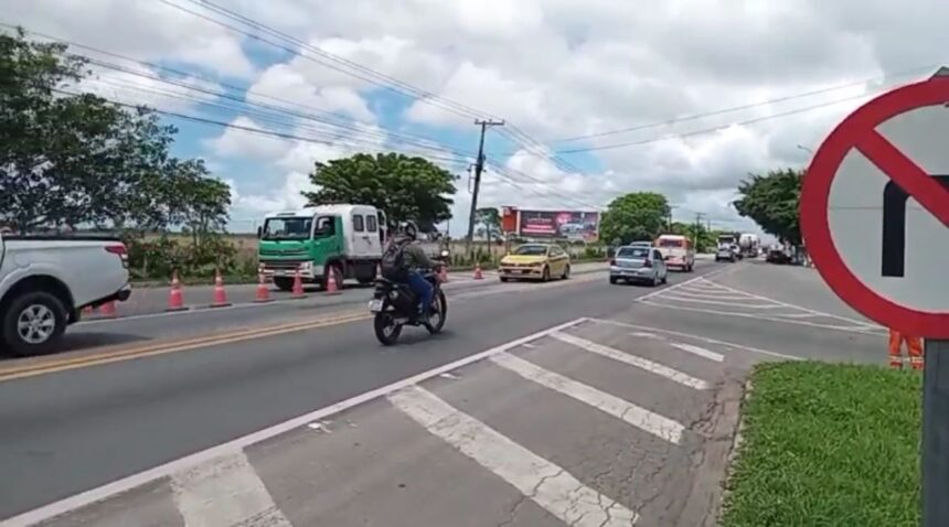 Arteris realiza intervenções para melhorar movimentação de saída do Shopping Estrada