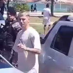 Jogador do Flamengo é visto perto de torcedores do Peñarol em local de confusão no Rio de Janeiro