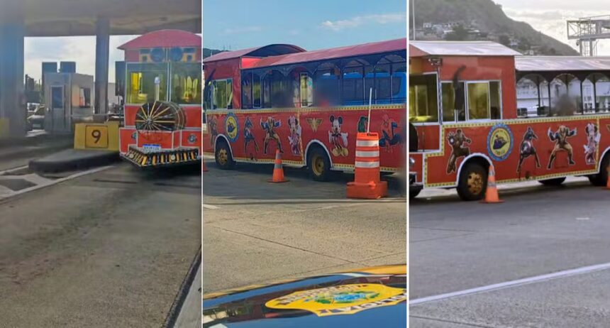 ‘Trenzinho da Alegria’ é apreendido na Ponte Rio-Niterói