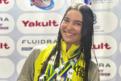 Campista Nicole de Thuin conquista 6 medalhas no Campeonato Brasileiro de Natação