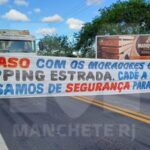 “Descaso com moradores”, “mudanças inconsequentes”: manifestantes bloqueiam BR-101 em frente ao Shopping Estrada