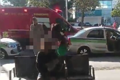 Homem leva soco no rosto de moradora em situação de rua e é levado para o HFM