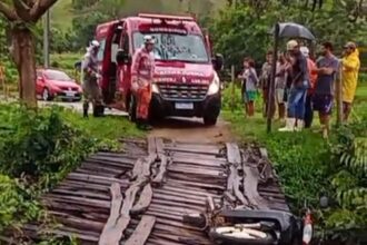 Homem morre após cair de moto em córrego na Região Norte de Campos