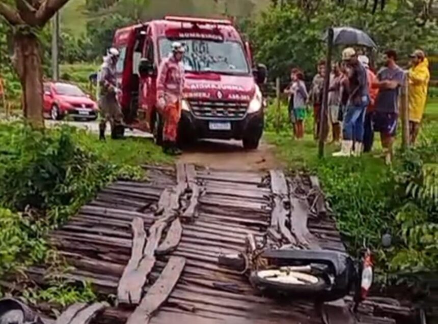 Homem morre após cair de moto em córrego na Região Norte de Campos