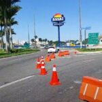 Prefeitura bloqueia acesso à Av. Arthur Bernardes e BR-101 registra grande congestionamento