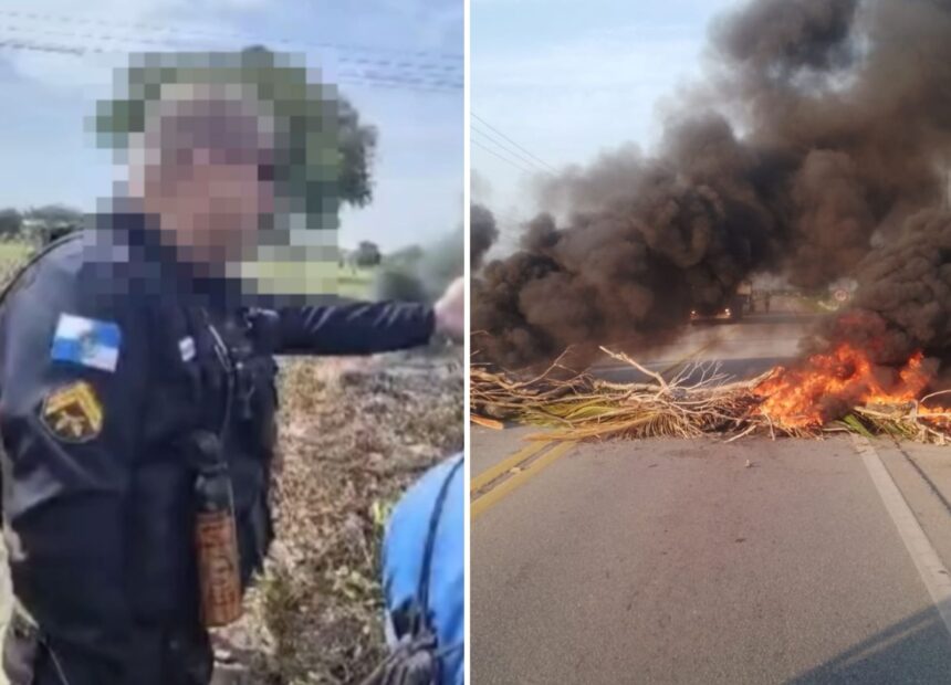 Confusão com policial, desentendimento e bloqueios de pistas: manhã caótica de manifestação em São João da Barra