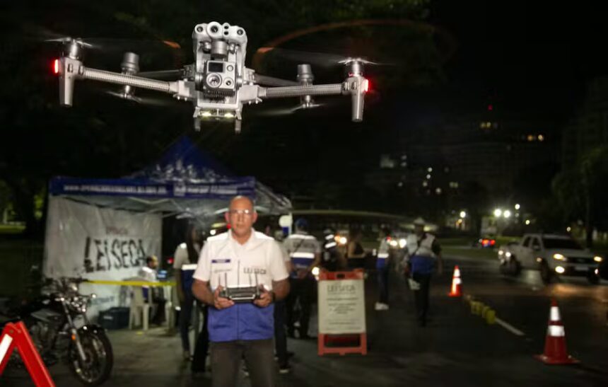 Drones serão usados durante blitzes da Lei Seca no estado do Rio para monitorar ‘fujões’