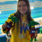 Jovem nadadora campista é campeã Sul-Americana de natação