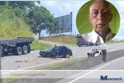 Identificado idoso morto após acidente na BR-101, em Campos
