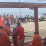 Funcionários de empresa terceirizada da Petrobras realizam manifestação em Macaé
