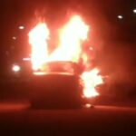 Moradores de Goitacazes queimam carro após motorista atropelar e matar ciclista