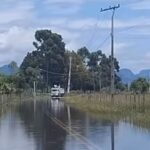 Lagoa de Cima está sem energia, além de bastante alagada após as chuvas do fim de semana