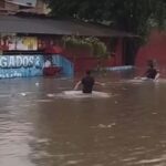 Chuva forte deixa diversas ruas de Campos alagadas